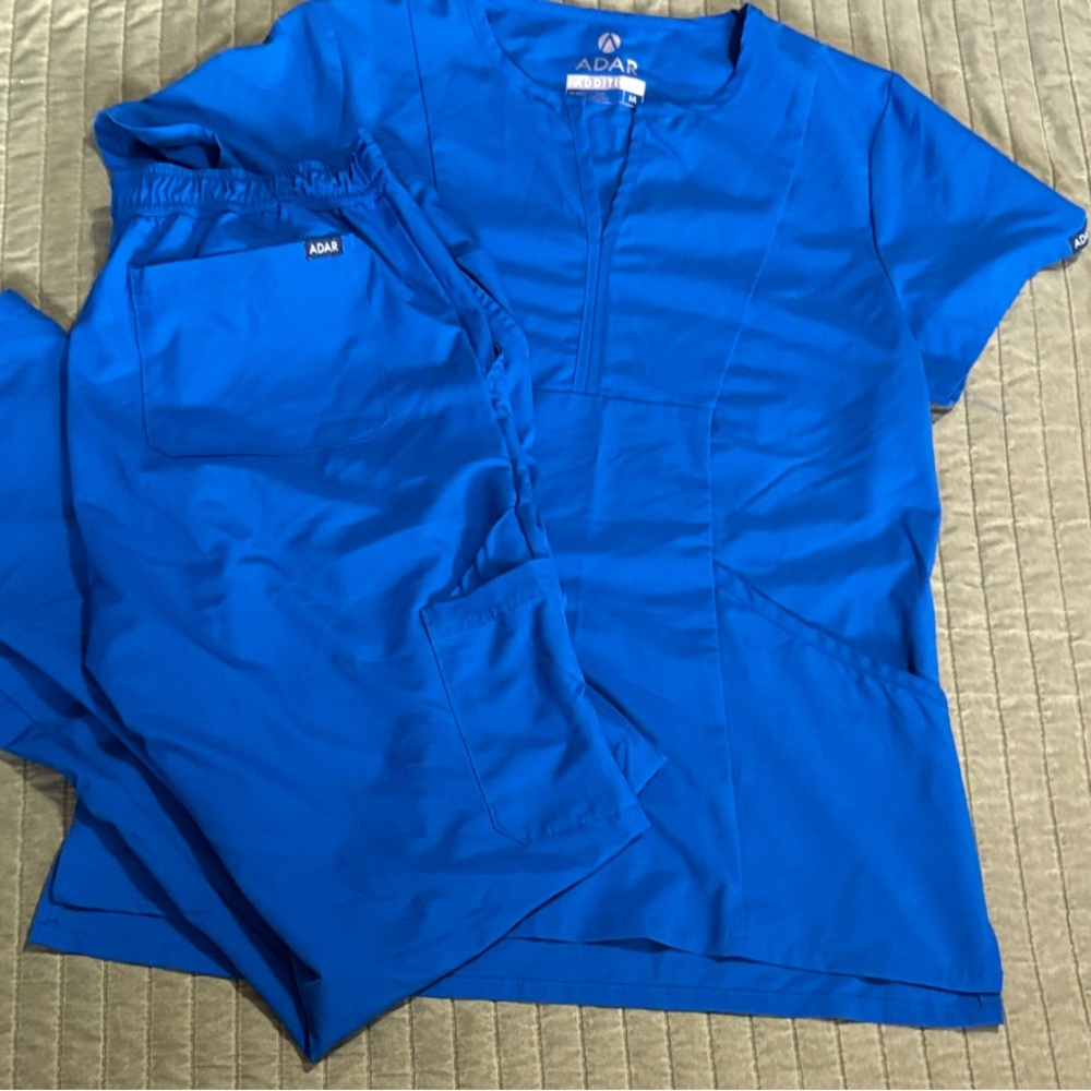 Adar Royal Blue Scrub Set